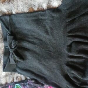 Ann Taylor Factory petite Gray pencil skirt with ruffles